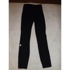 Lululemon 2 Fast & Free 7/8 Tight II *Nulux 25" black reflective